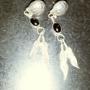 silver earrings